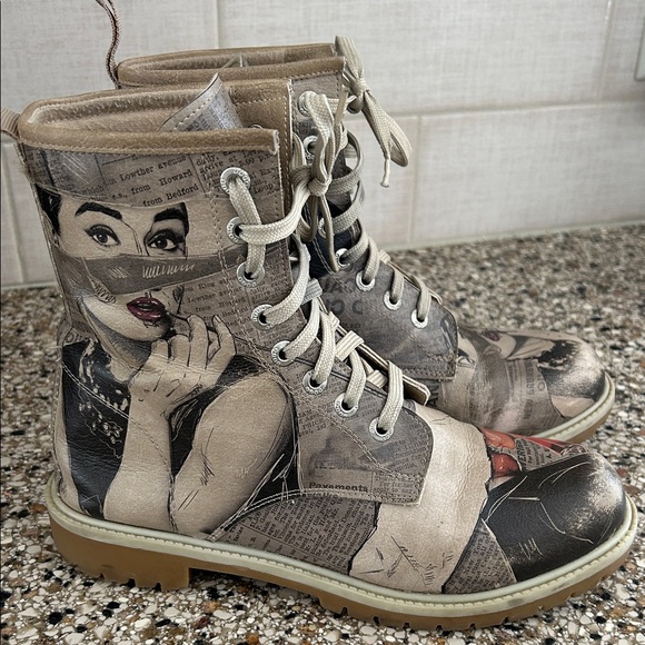 DOGO Vegan  Boots "Go Back to Being Yourself" - Picture 3 of 10